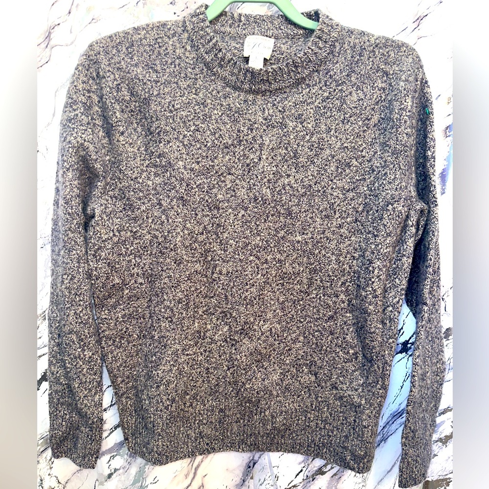 Vintage J Crew Rugged Merino Wool Crew Neck Sweater Size Women Large Y2K…